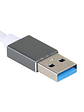 iggual Hub USB-A 3 puertos USB 3.0 + RJ45 Gigabit - Miniatura 2