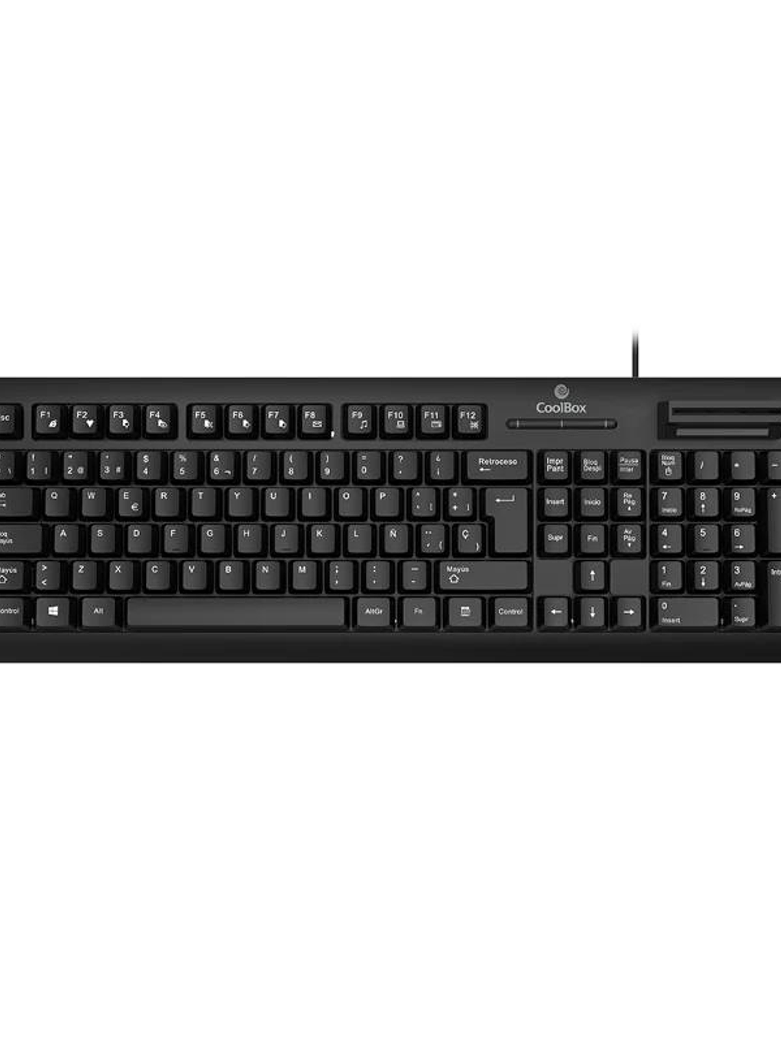 Coolbox Teclado con lector DNI smartcard V4 1