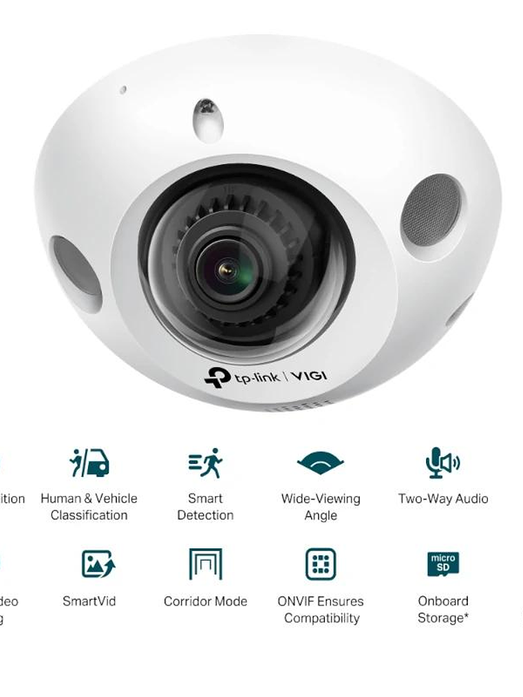 VIGI Cámara IP C230I Mini Dome 3MP Plástico IR 2.8 2