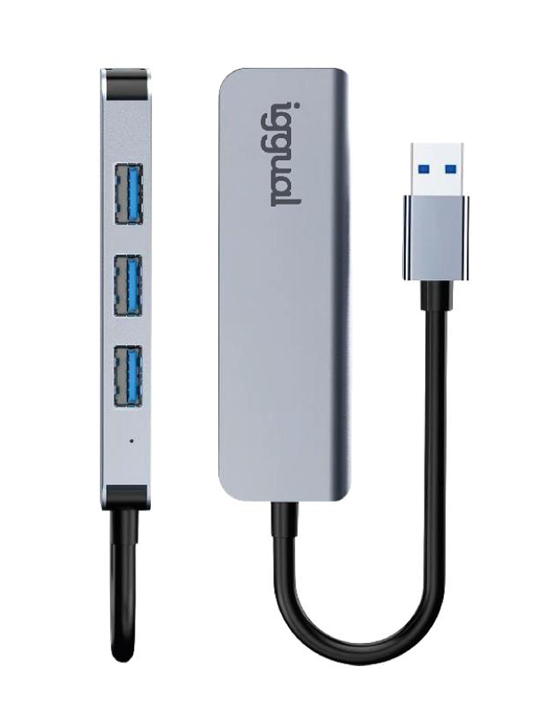 iggual Hub USB-A 3.0 x 4 puertos USB-A 3.0 3