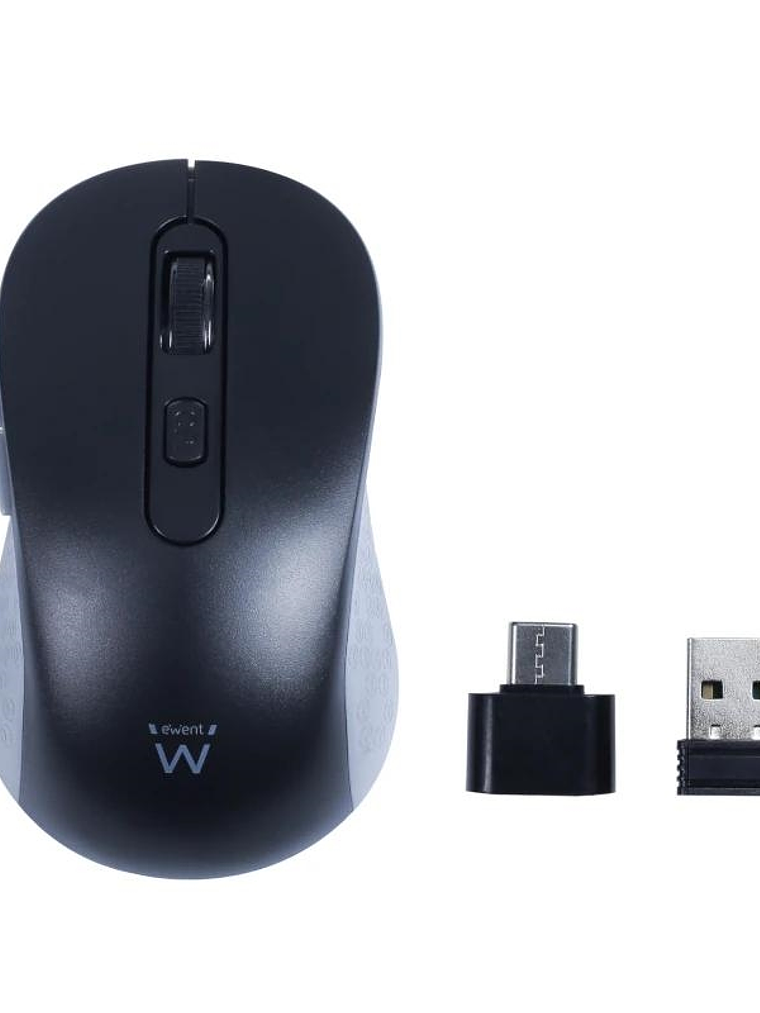 EWENT EW3204 Ratón inalámbrico 2.4GHz click silen 1