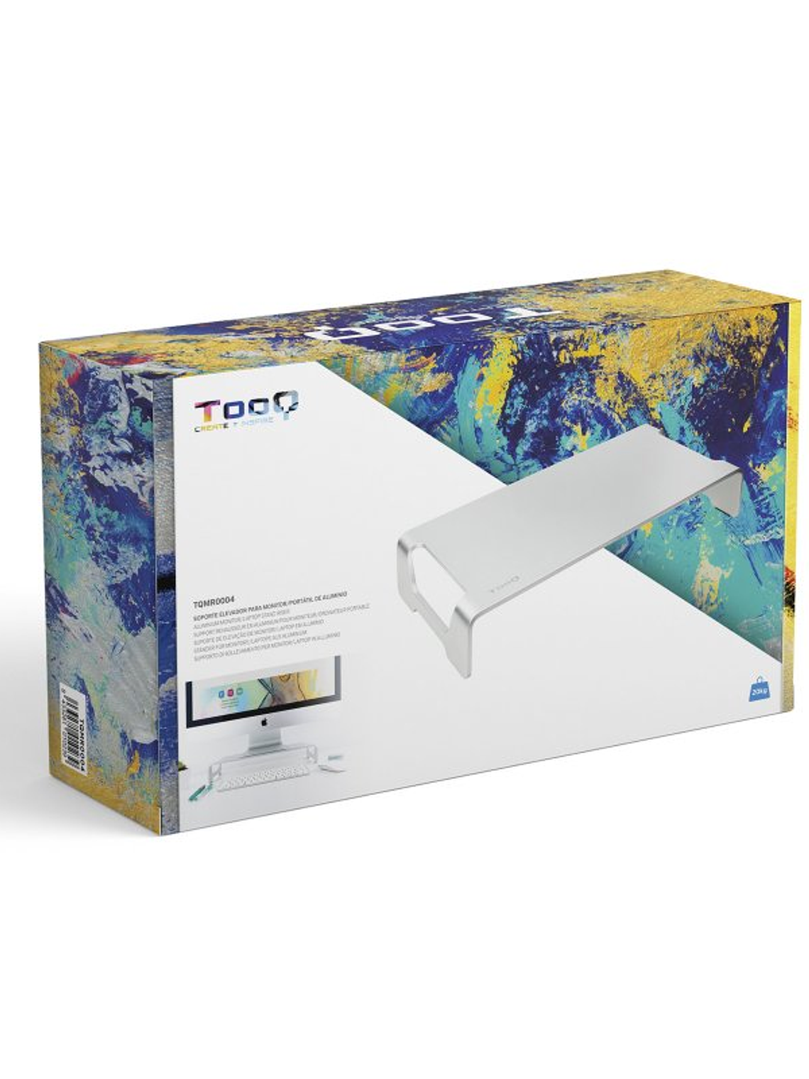 Tooq Soporte elevador monitor/portátil de aluminio 3