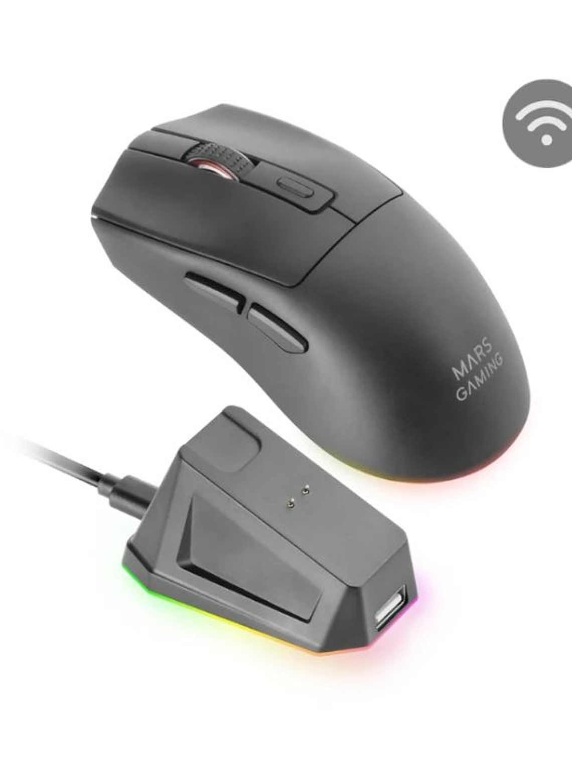 Mars Gaming Raton Ultraligero MMT3 blanco 1