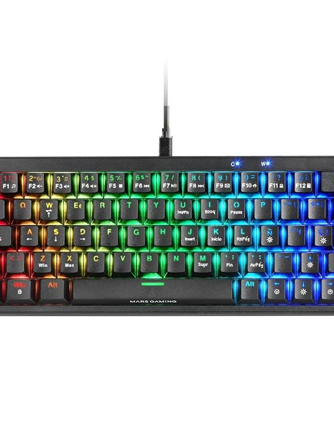 Mars Gaming Teclado MKMINIPRO Mecánico RGB Negro 1