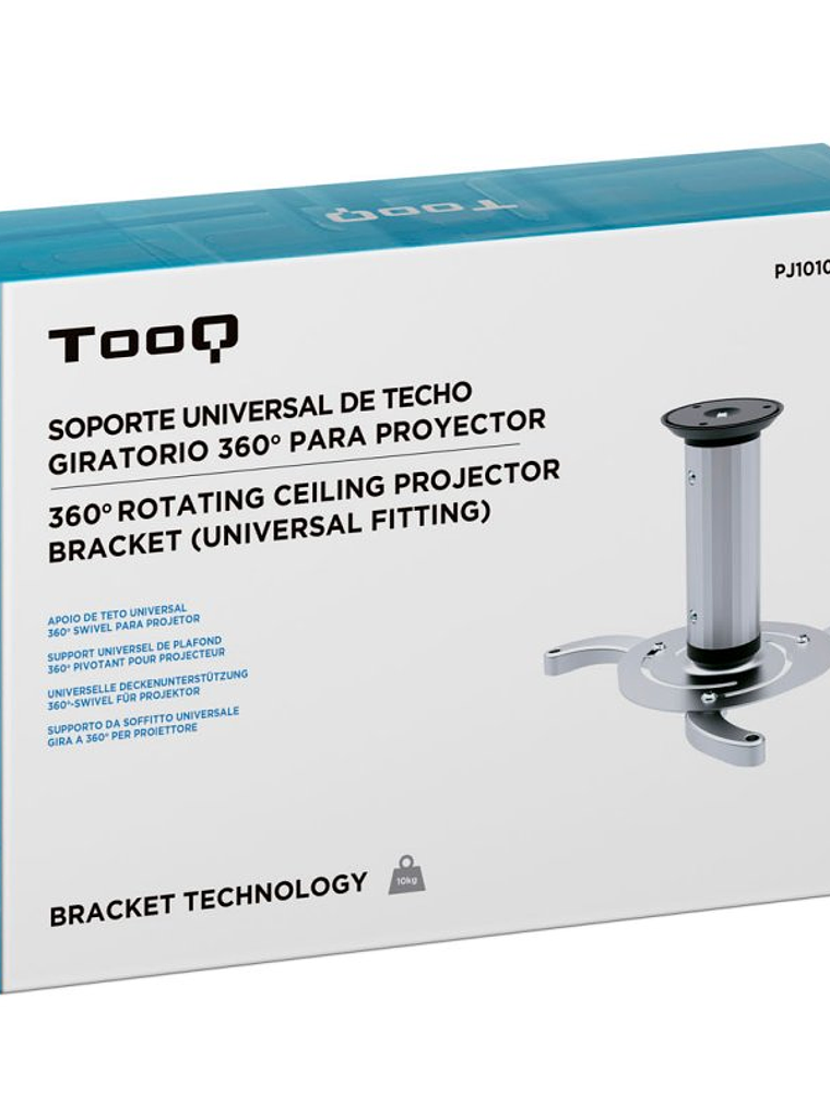 Tooq PJ1010TN-S Soporte Proyector Techo Plata 2