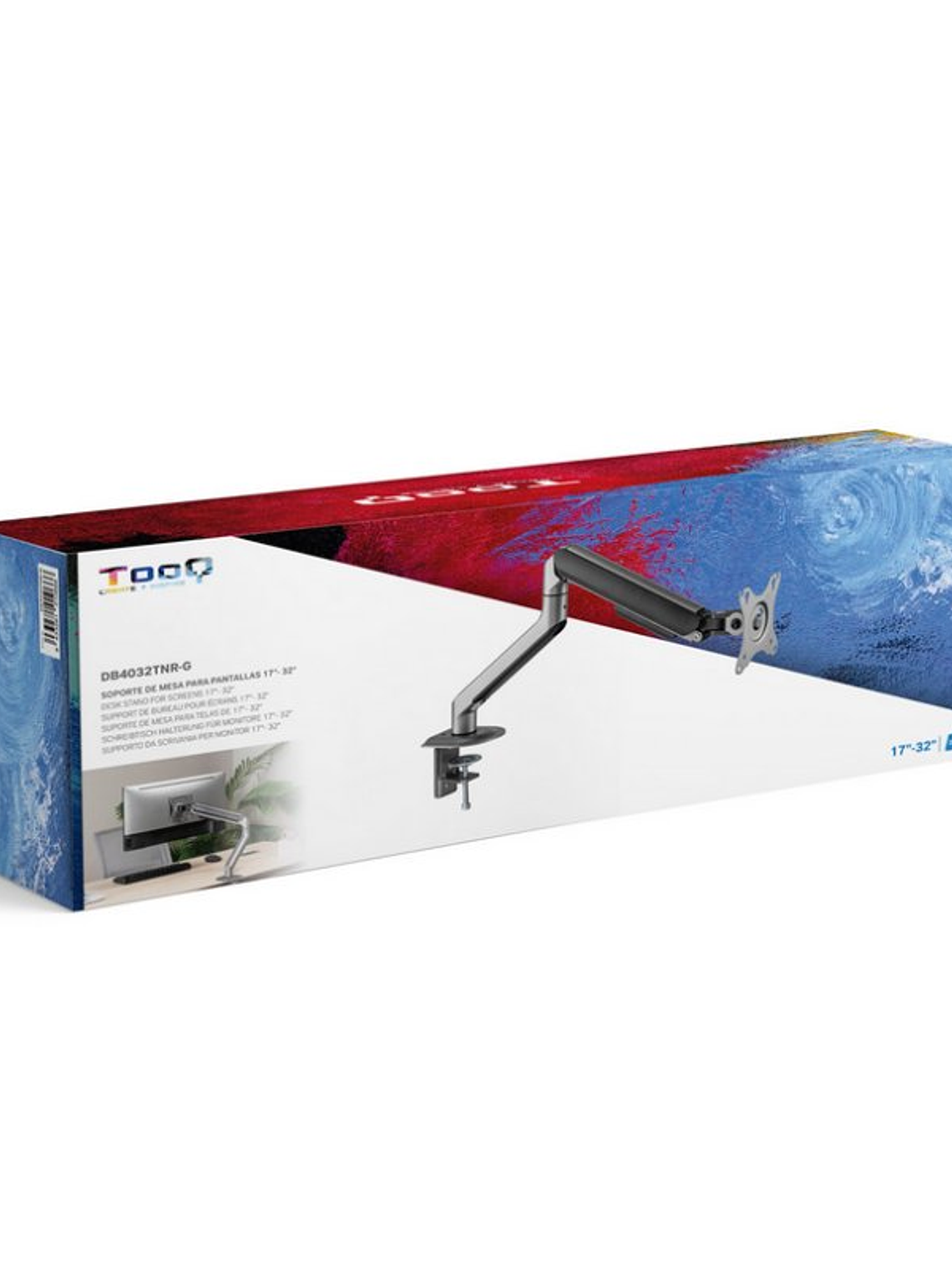 Tooq DB4032TNR-G  Soporte mesa monitor/tv 17-32
