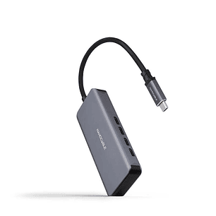 Nanocable HUB USB-C/M a 3xUSB-C/H ALUMINIO 10 cm