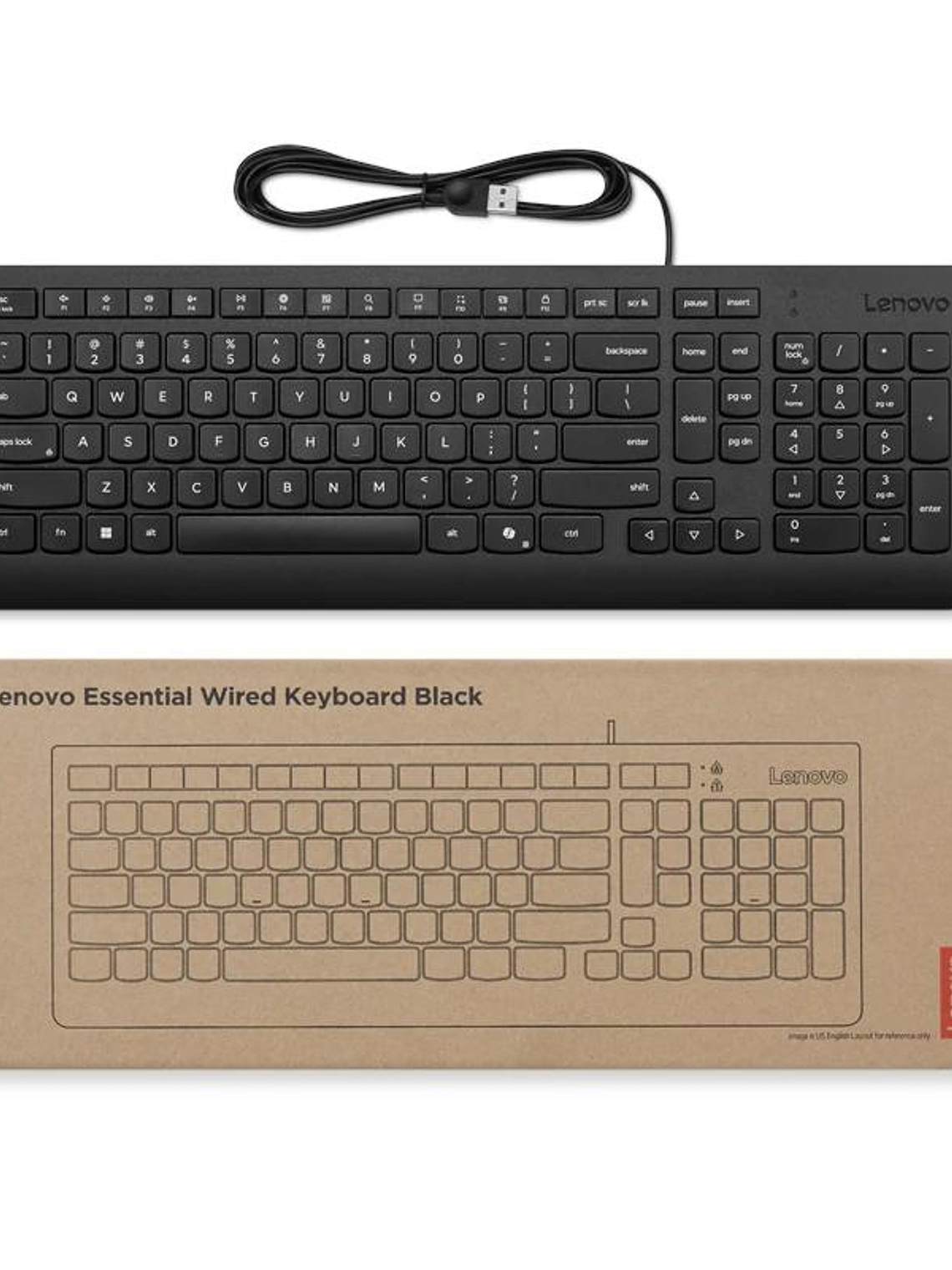 Lenovo Teclado con cable USB 3