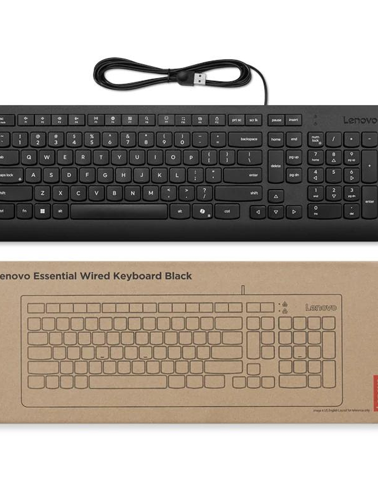 Lenovo Teclado con cable USB 3