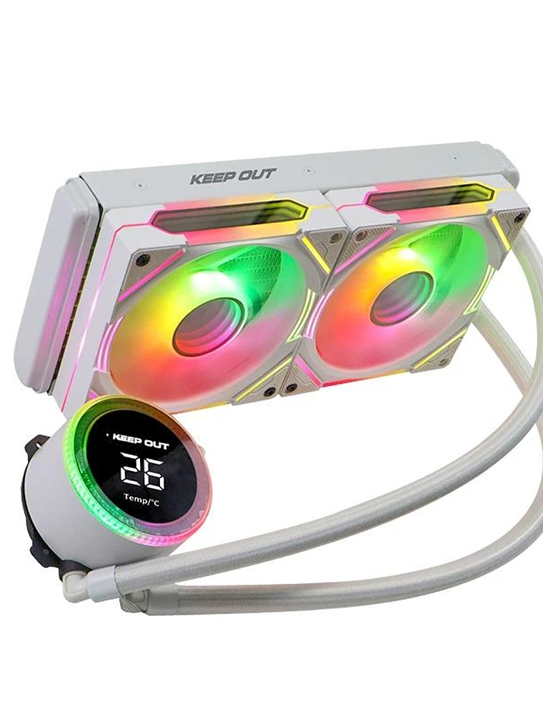 Keep Out Refriger Liquida XWC-240W PRO 240mm White 1