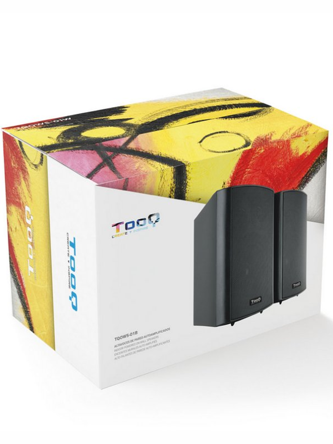 Tooq TQOWS-01B Altavoces Pared Pizarra Dig.2x30W 4