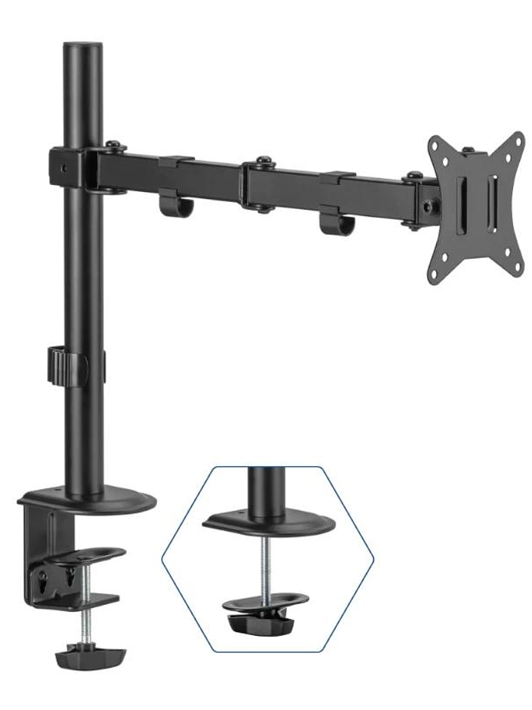 iggual SPM01 Soporte pinza 1 monitor 17