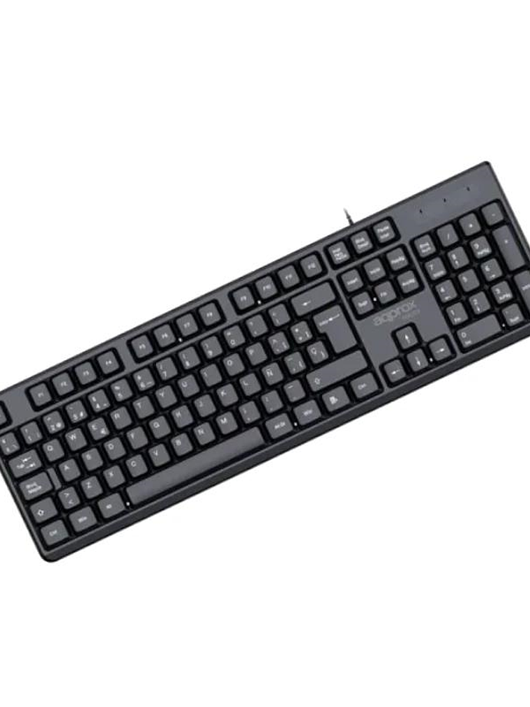 APPROX Teclado X205 USB 2.0 Negro 1