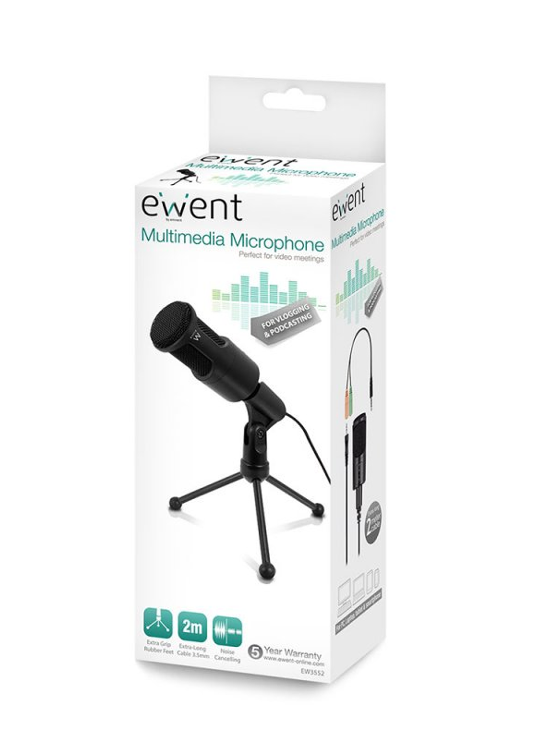 Ewent EW3552 Micrófono Multimedia Cancelación Ruid 4