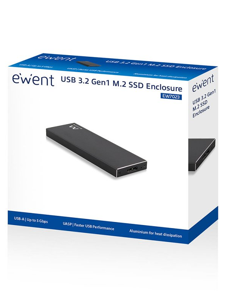 Ewent EW7023 Caja externa SSD M2 USB 3.1 Aluminio 3
