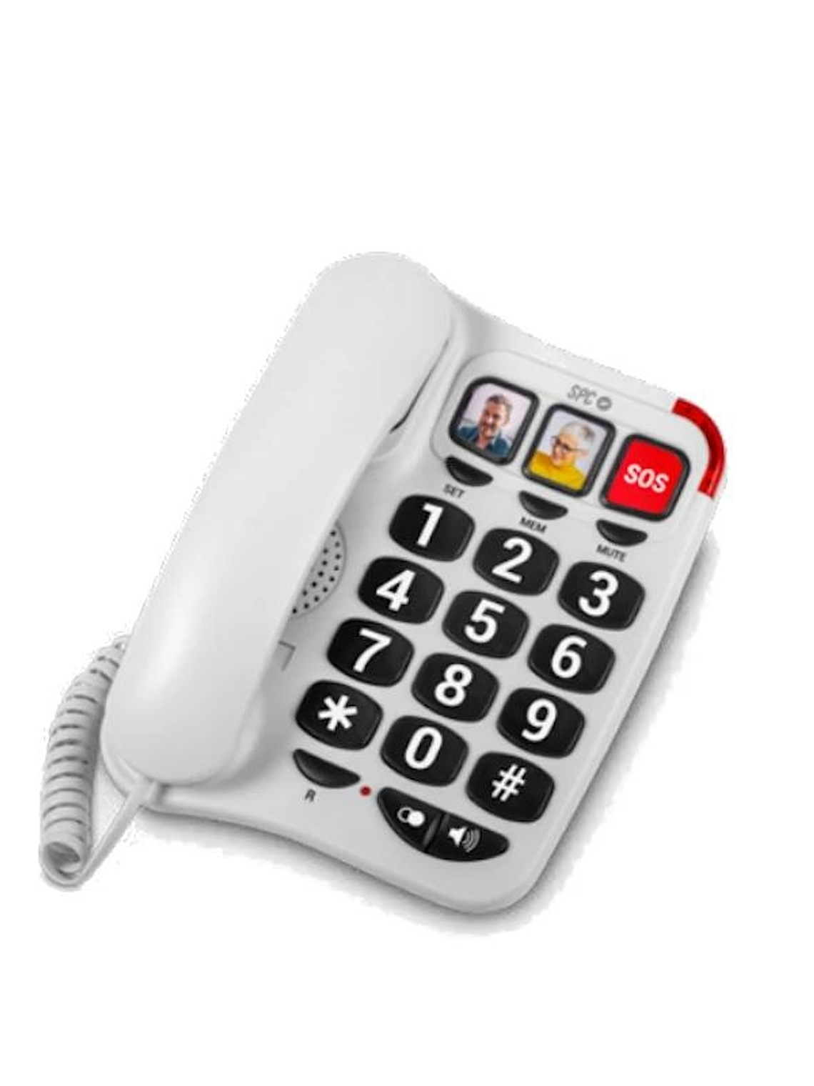 SPC 3295B Telefono CONFORT NUMBERS 2 Blanco 1