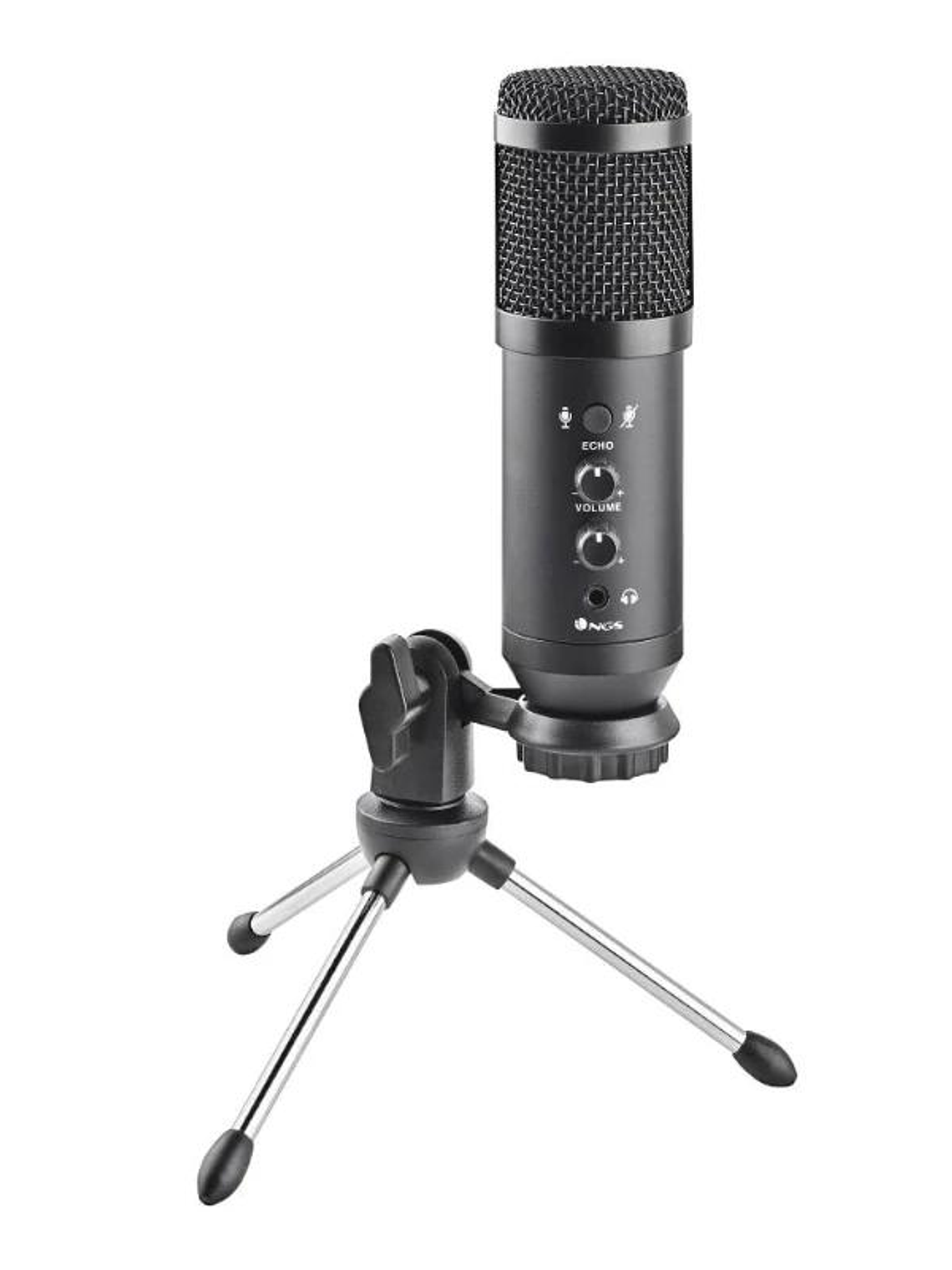 NGS MICROFONO UNIDIRECCIONAL CON TRIPODE Y USB 2