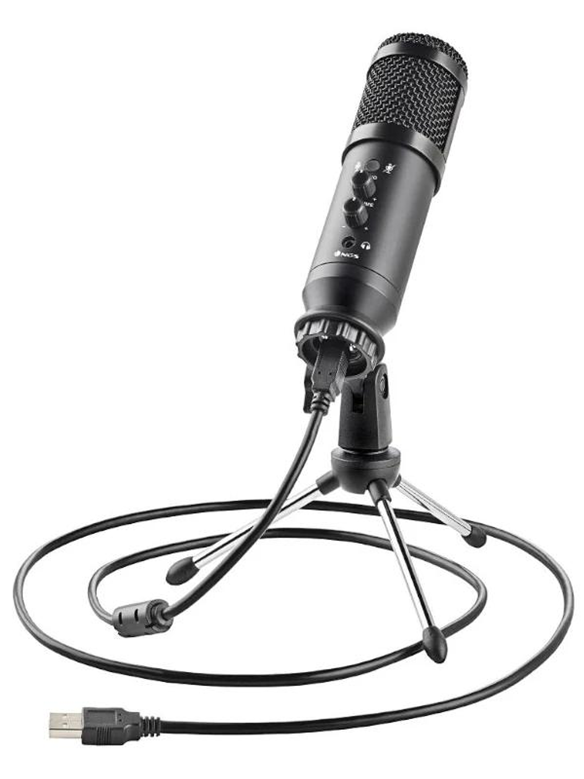 NGS MICROFONO UNIDIRECCIONAL CON TRIPODE Y USB 3