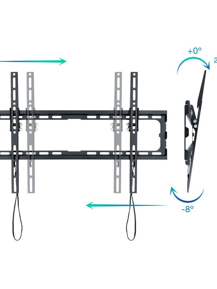 Tooq Soporte pared LP1081T-B incl pantallas 37-80