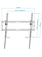 Tooq Soporte pared LP1081T-B incl pantallas 37-80