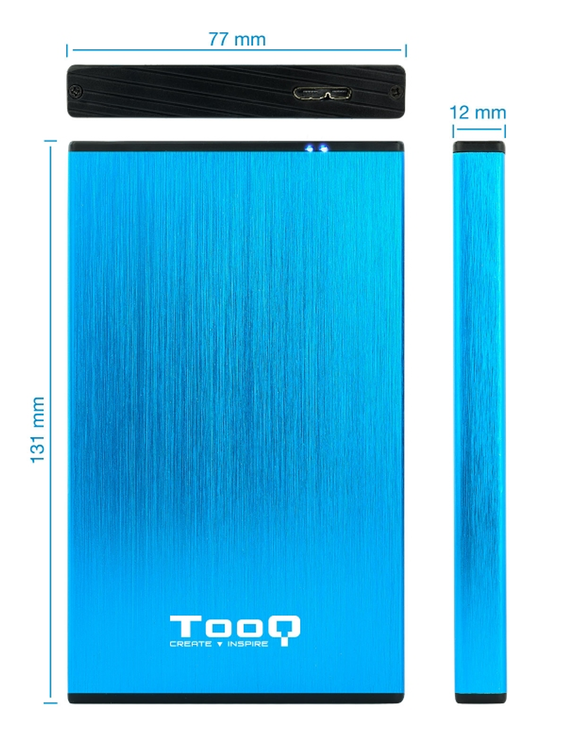 Tooq TQE-2527BL Caja HDD 2.5