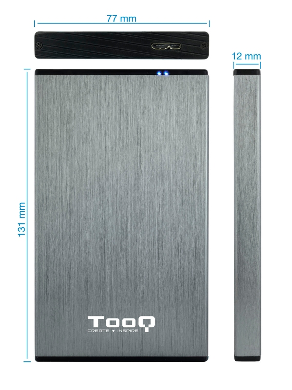 Tooq TQE-2527G Caja HDD 2.5