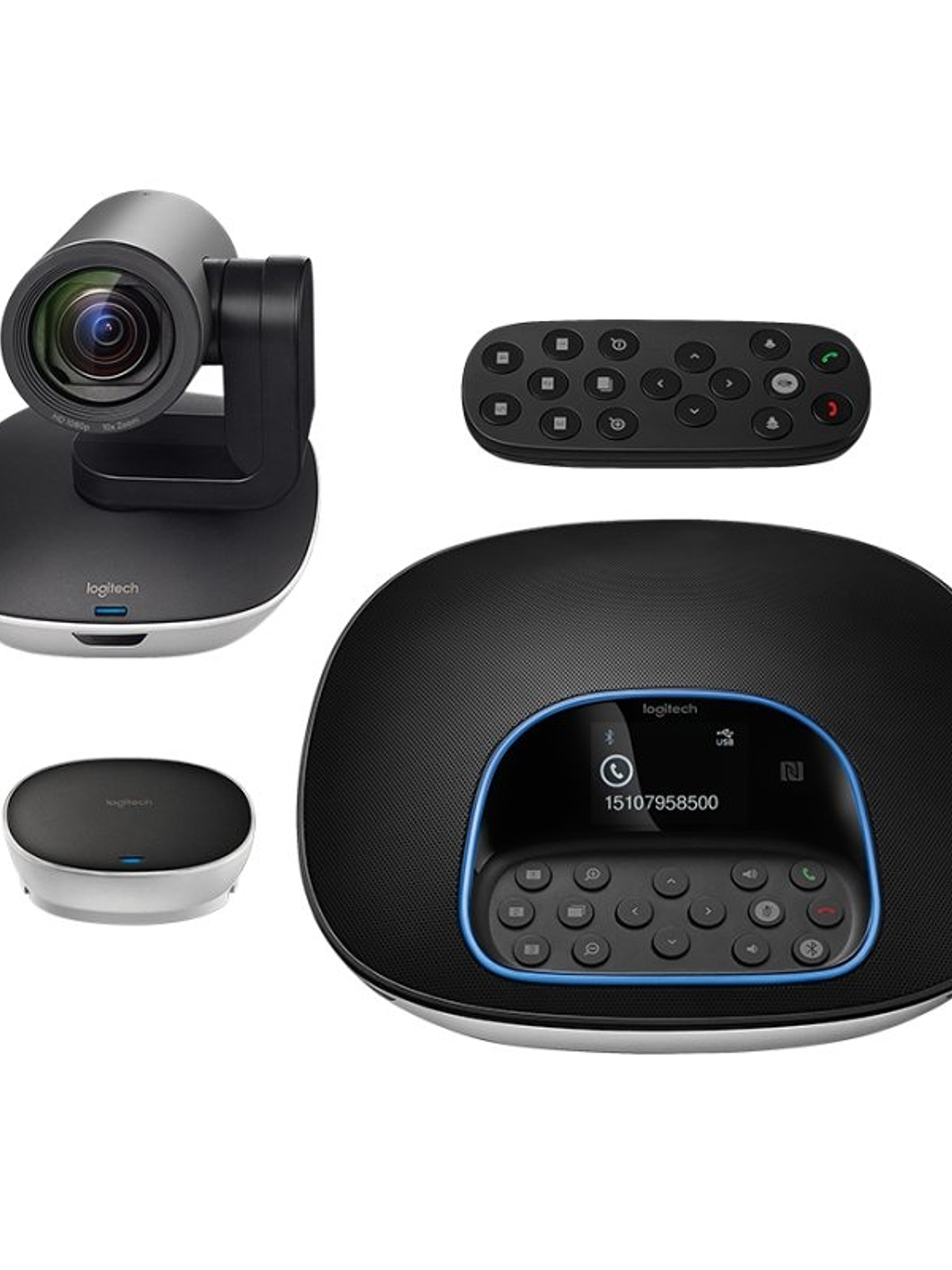 Logitech Equipo videoconf Full HD 4Mic+altavoz 1