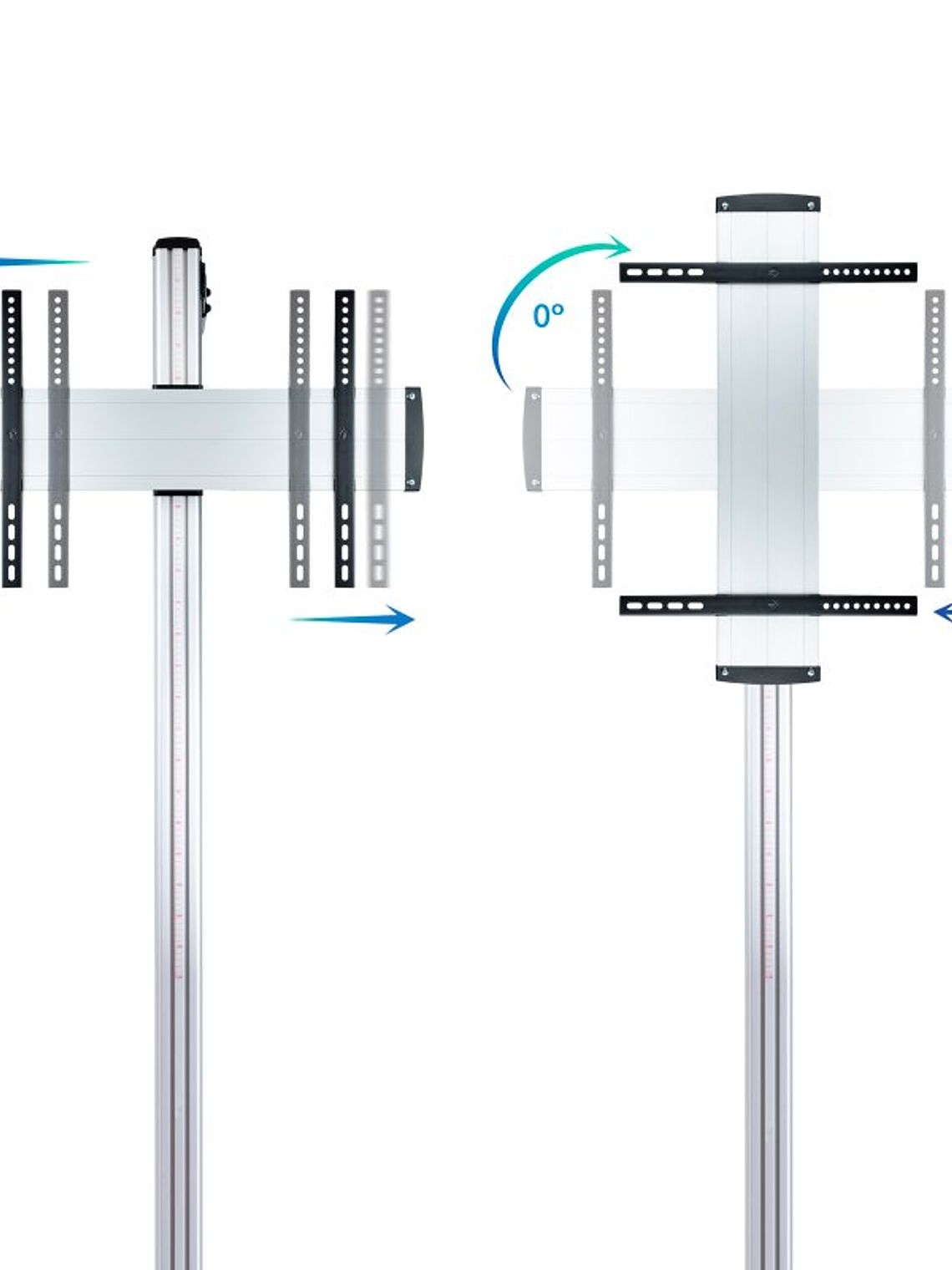 Tooq FS2270M-B Soporte suelo fijo  37-70