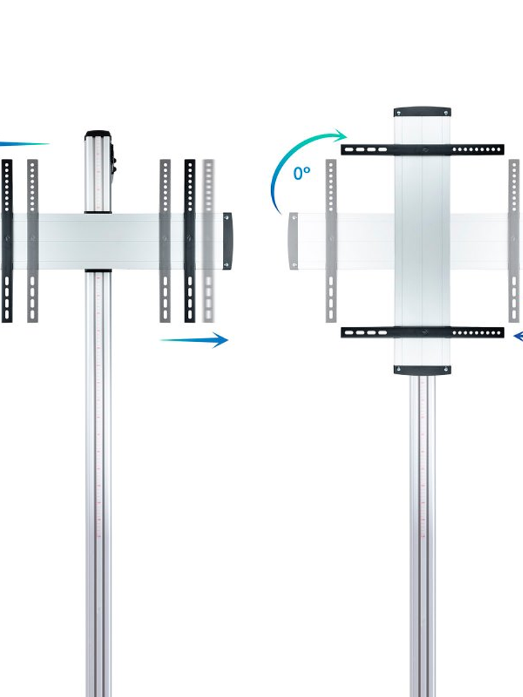 Tooq FS2270M-B Soporte suelo fijo  37-70