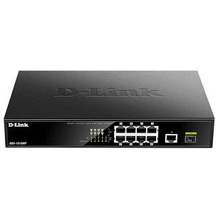 D-Link DGS-1010MP/E Switch 8xG PoE 1xG Up 1xG SFP