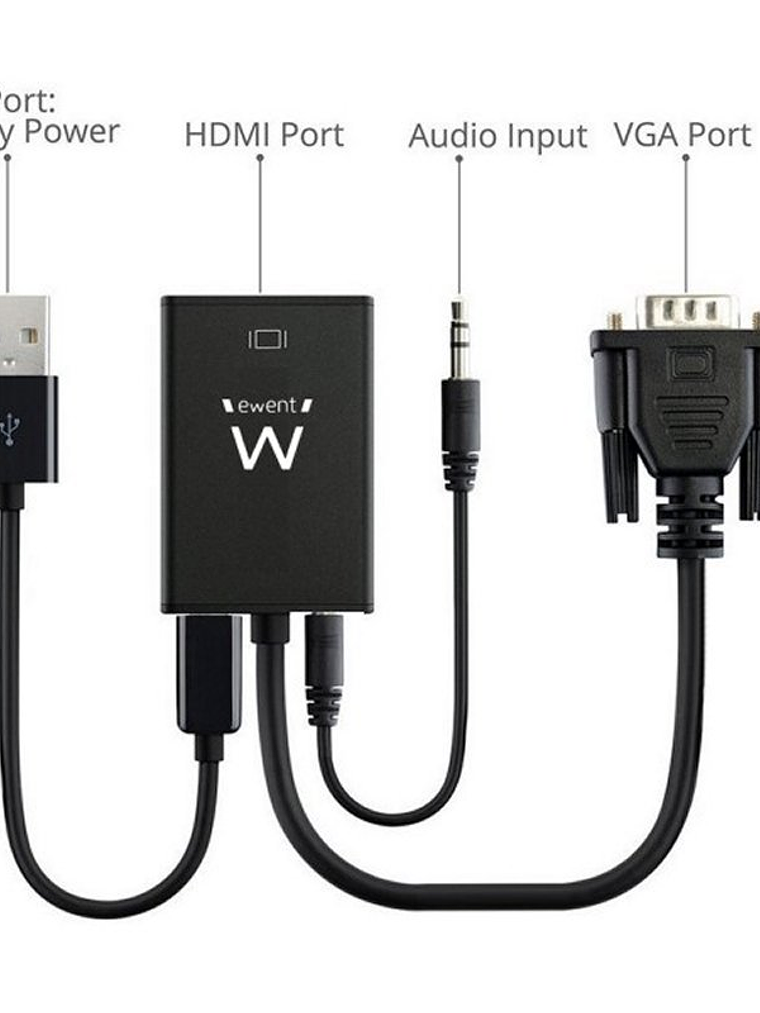 EWENT EW9866 Adaptador Vga/Hdmi con Audio 3