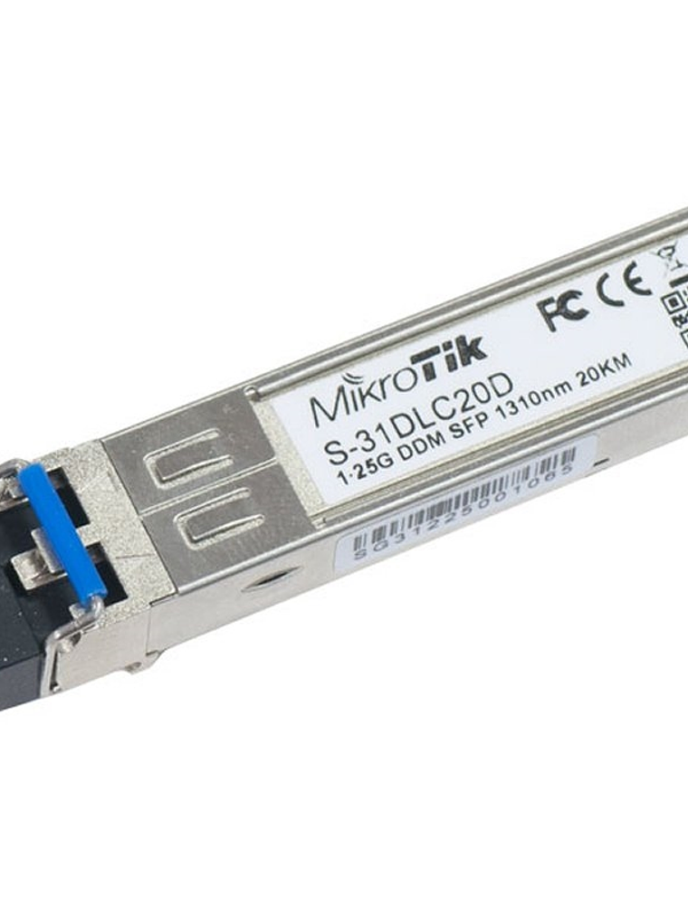 MikroTik S-31DLC20D Modulo SFP Mono Modo 20Km 1