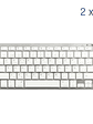iggual Teclado Bluetooth Slim TKL-BT plata 2 canal - Miniatura 1