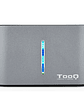 Tooq TQDS-805G Dock Station Doble Bahía HDD Gris - Miniatura 2