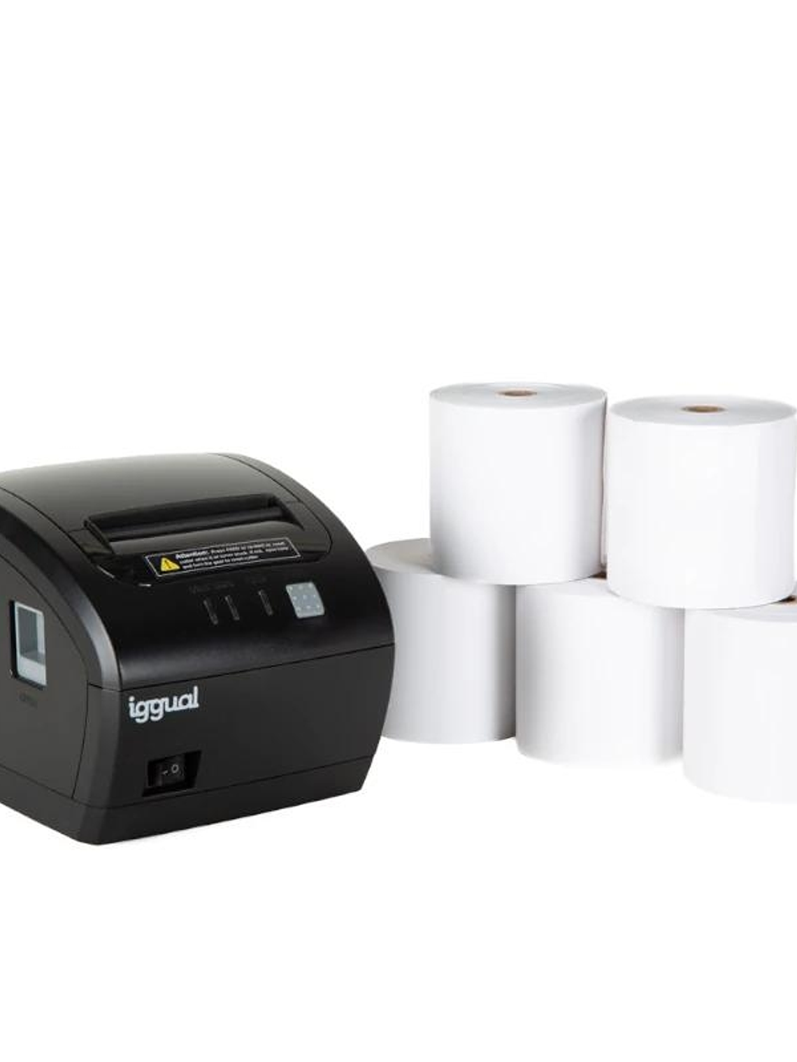 Kit impresora térmica tickets TP7001 + 5 rollos 80 1