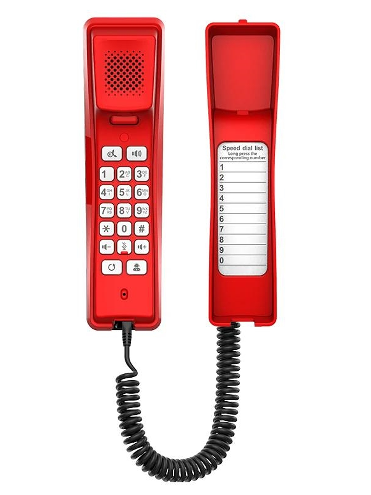 Fanvil H2U versión Red, 2 Líneas SIP, PoE 1