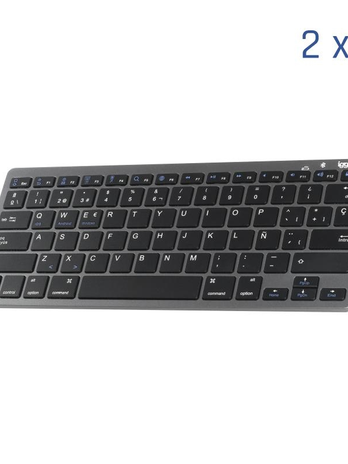 iggual Teclado Bluetooth Slim TKL-BT negro 2 canal 1