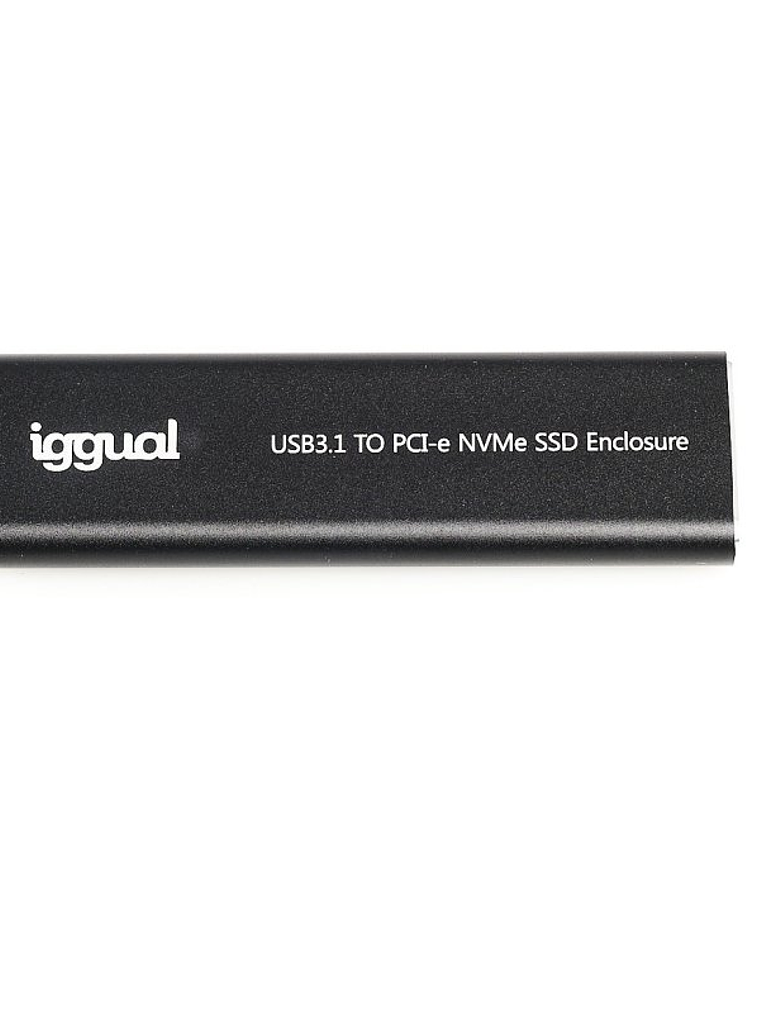 iggual Caja externa USB-C 3.1 SSD M.2 NVMe y SATA 1