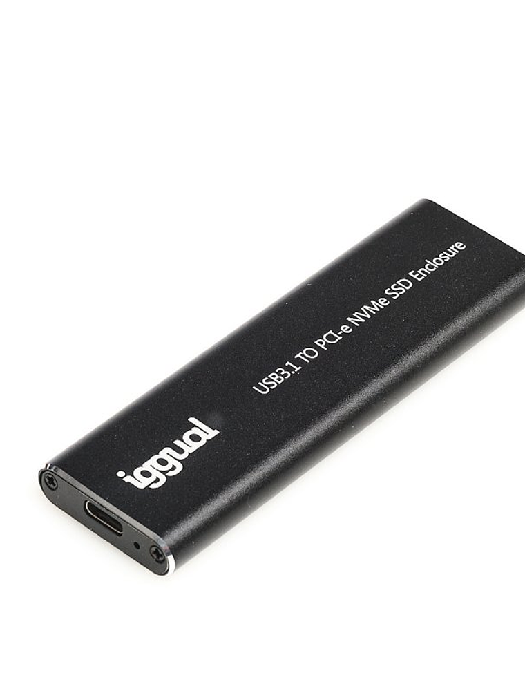 iggual Caja externa USB-C 3.1 SSD M.2 NVMe y SATA 2