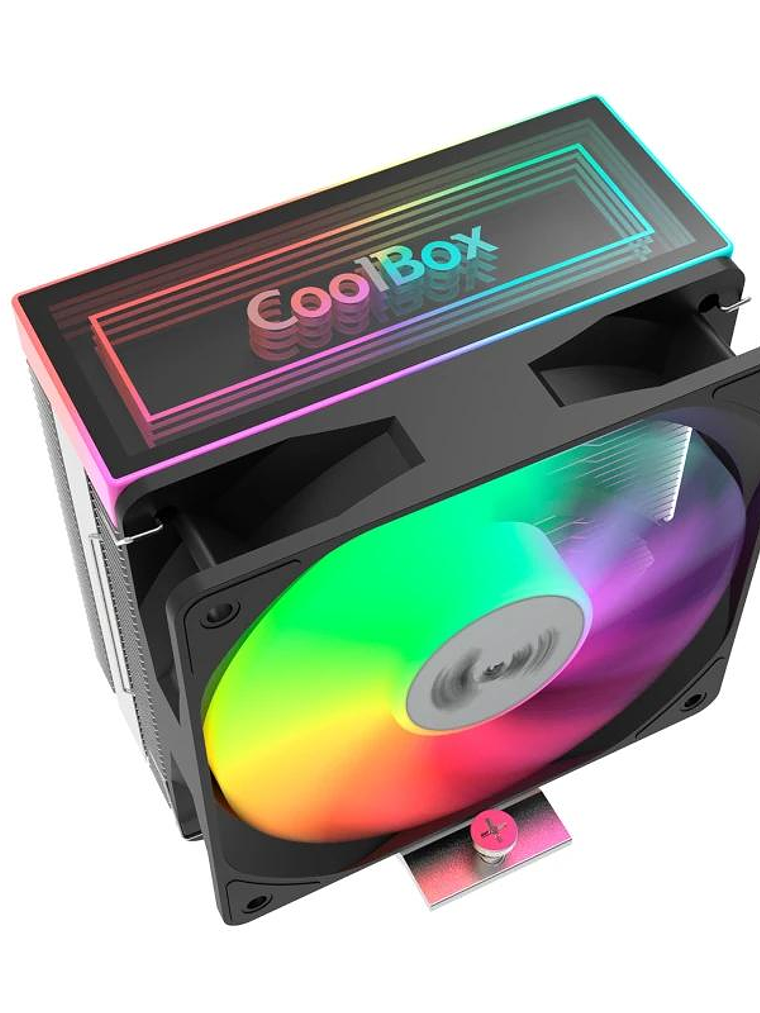 Coolbox Gaming Refrigerador CPU ARGB 4 Heatpipes 2