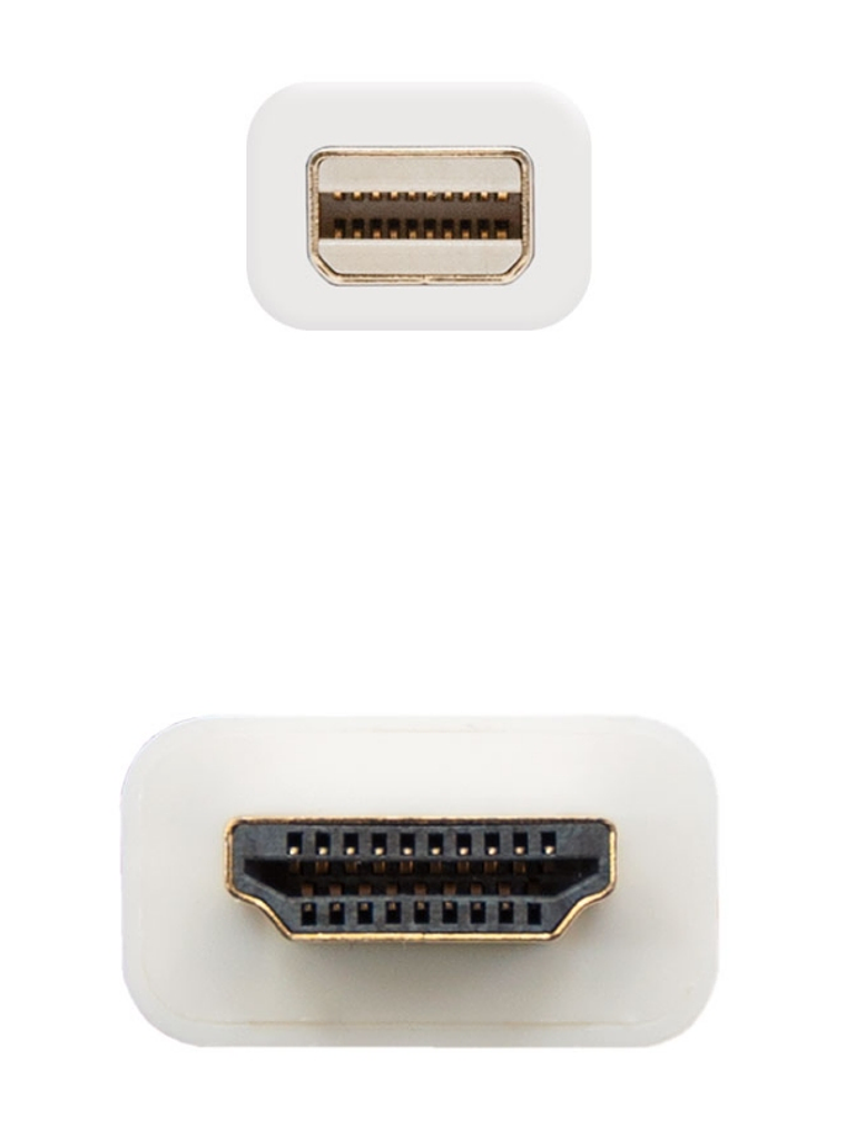 Nanocable Cable Conversor Mini DP/ HDMI 2 M Blanco 2