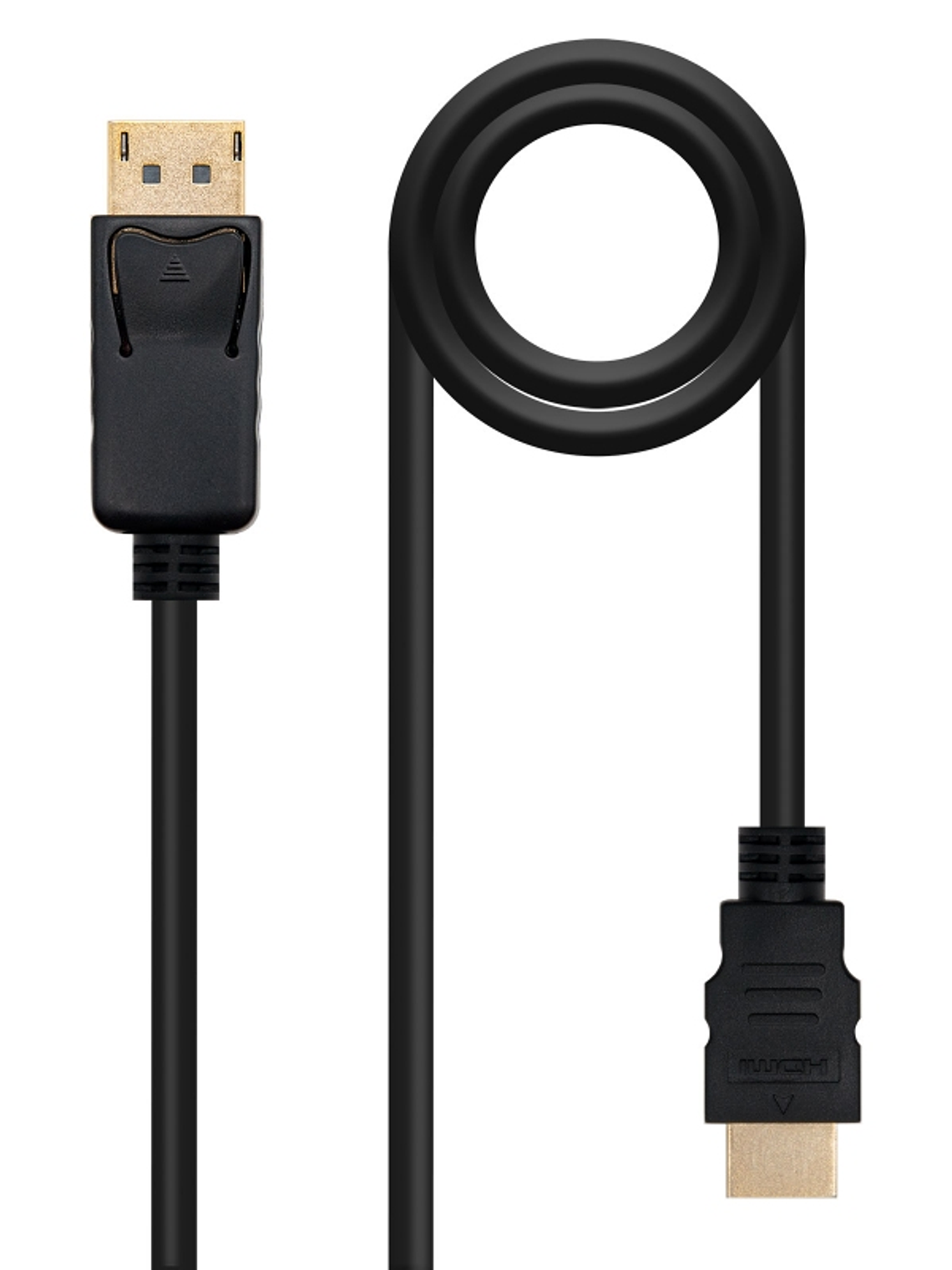 Nanocable Cable Conversor DP a HDMI 2 M Negro 3