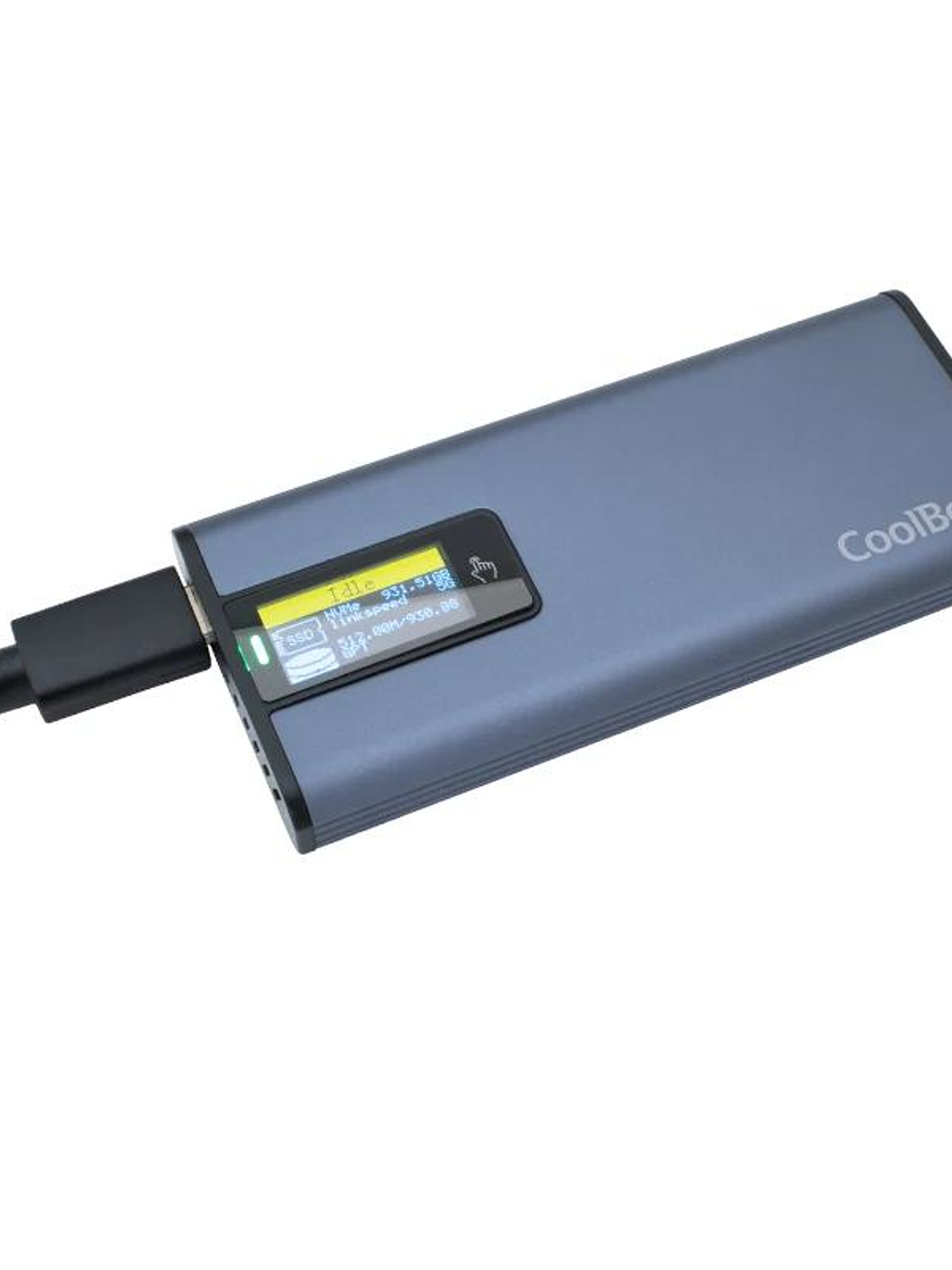 Coolbox CAJA SSD M.2 NVME/SATA LCD MINICHASE PS32 2