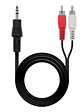Nanocable Cable Audio Jack 3.5/M-2xRCA/M, 3 M - Miniatura 1