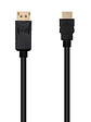 Nanocable Cable Conversor DP a HDMI 3 M Negro - Miniatura 1