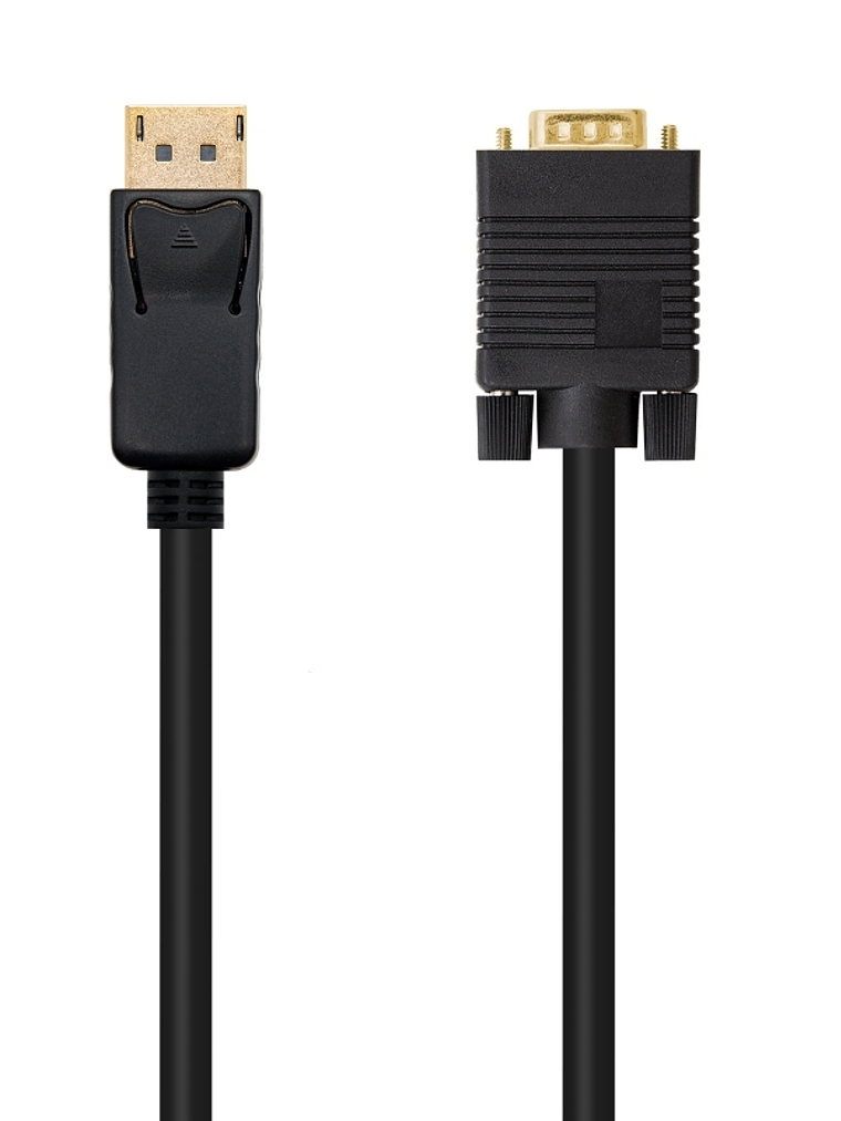 Nanocable Cable Conversor DP a VGA negro, 2 M 1