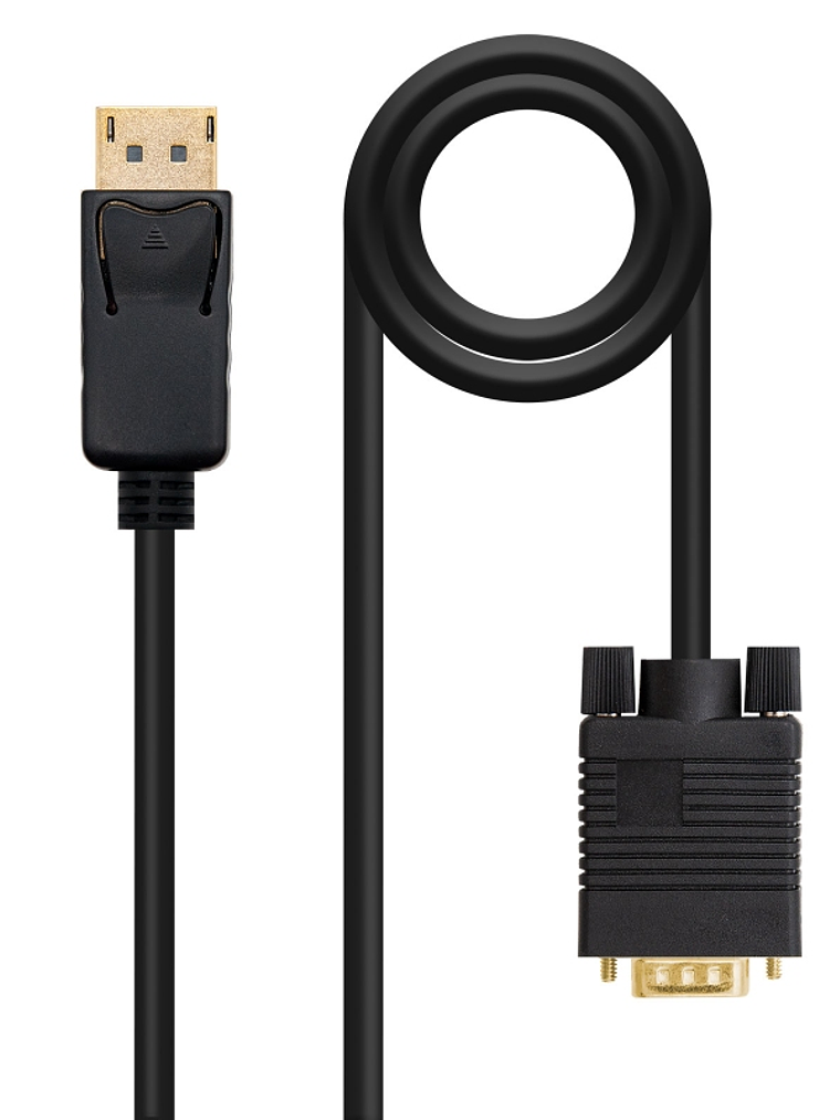 Nanocable Cable Conversor DP a VGA negro, 2 M 3