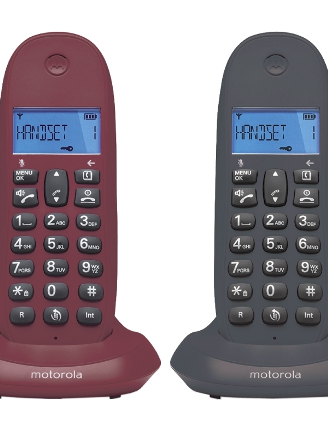 MOTOROLA C1002 LB+ Telefono DECT DUO Gris-Granate 1