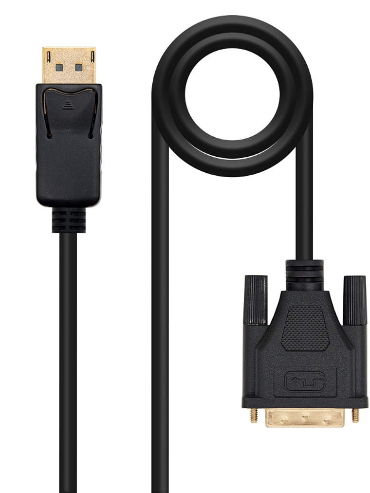 Nanocable Cable Conversor DP a DVI  2 M Negro 2
