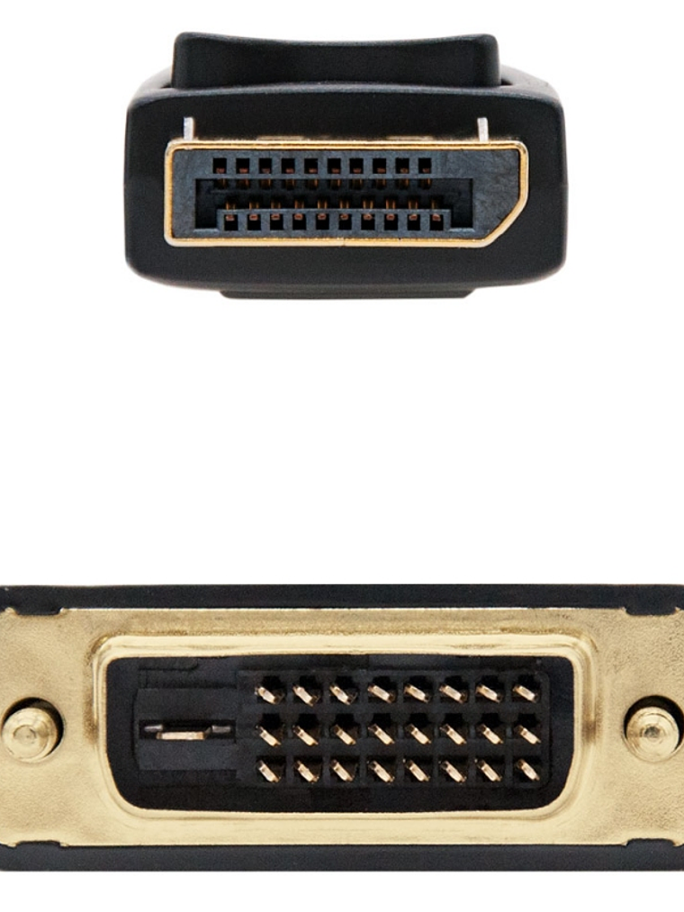 Nanocable Cable Conversor DP a DVI  2 M Negro 3